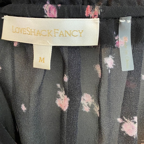 LoveShackFancy, Medium, Floral black dress🖤 - Picture 2 of 4